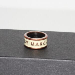 Marc Jacobs Logo Print Ring Size 6